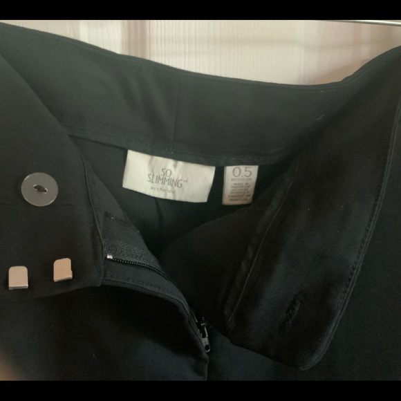 Chico’s So Slimming Sz 0.5 Regular (Sz 6) Black Dress Pants - 4 pockets - Picture 7 of 8